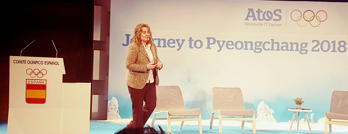 From PyeongChang to Madrid. #TeamAtos member <a href="/sanfeliu_marta/">Marta Sanfeliu</a>  explaining the ins and outs. For the ones not around..why not tune in atos.net/olympicgames