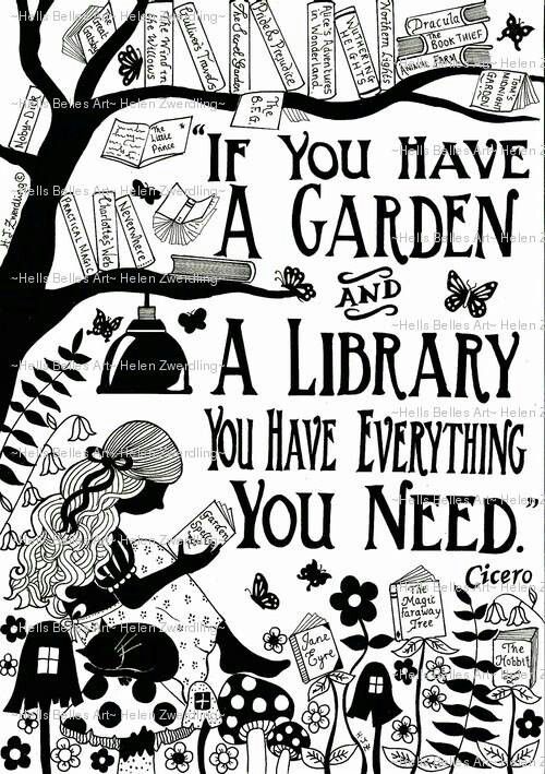 Lecturalia's tweet photo. "Si tienes un jardín y una biblioteca, posees todo lo que necesitas" . Cicerón. https://t.co/B9IVwFiL0t