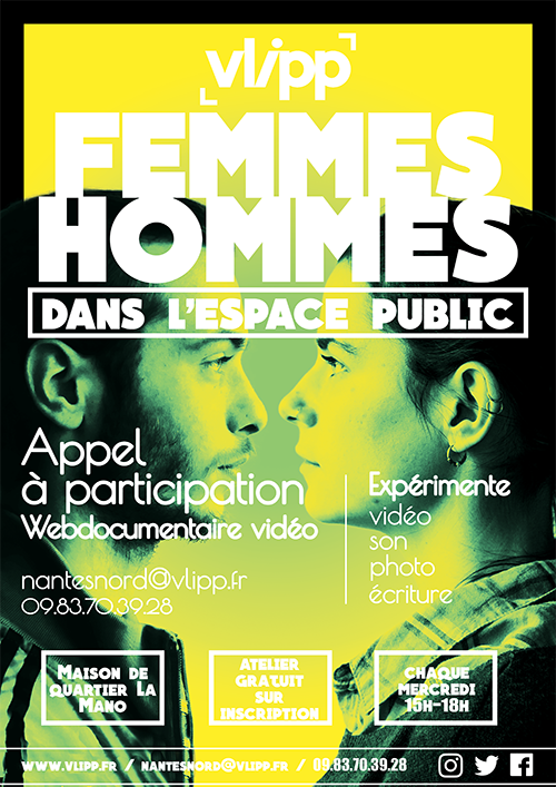 ADInantes's tweet photo. Appel à participation : webdocumentaire du @vlipp "Femmes/hommes dans l’espace public"
https://t.co/CtoqstZwQ9 https://t.co/9CS332JDF7
