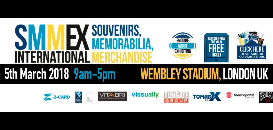 _VISSUALLY_'s tweet photo. El dia 5 de Marzo, Vissually participará en la SMMEX, un evento organizado en el estadio de Wembley, London cuya temática principal serán souvenirs y merchandising. ¡No te pierdas las próximas publicaciones! https://t.co/e6OImDZOvG