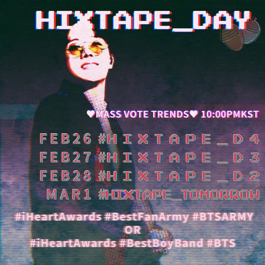 wwhandsomejinph's tweet photo. 🌟 Massvoting starts now! 🌟
Trend Hashtag ➖ #HIXTAPE_D3
Tweet along with the #iHeartAwards tags!
Make unique tweets (you can add pics,gifs,fun facts,challenges&games)
Mention @BTS_twt 💕
RT to vote!
Let's win this #BTSARMY ! 💪
#THOSFansBTS25F BTS #BestFanArmy https://t.co/49GNIsqmpz