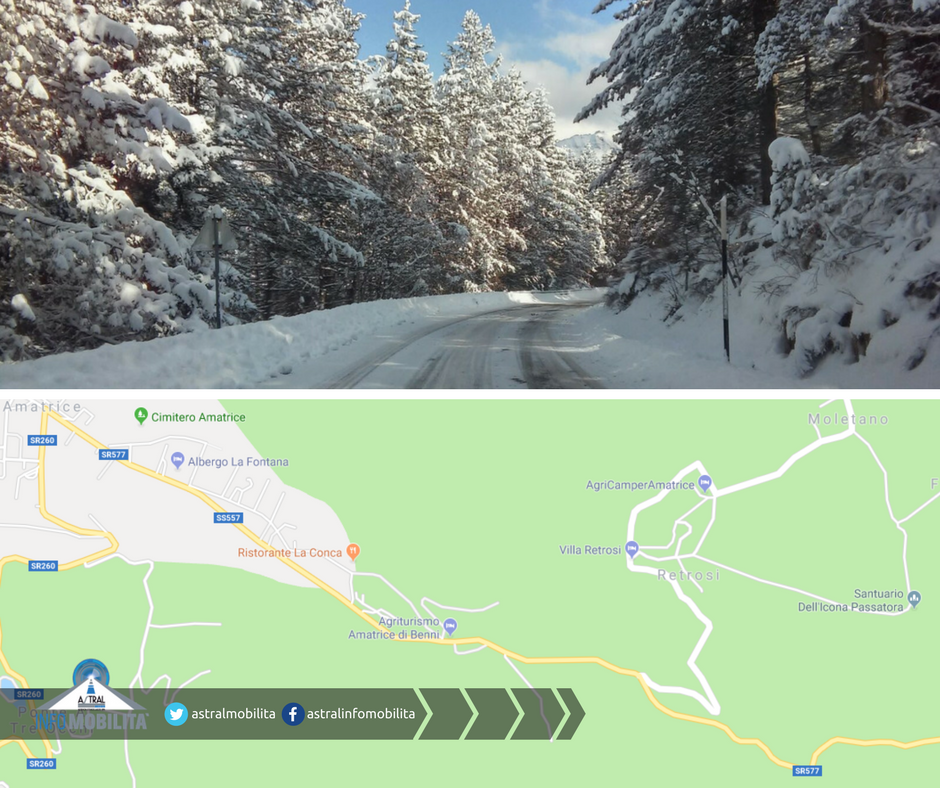 astralmobilita's tweet photo. ���❄ #SR577 Del Lago Di Campotosto presenza di ghiaccio dal bivio di Retrosi al confine regionale @romatoday @Emergenza24 @News24_it #Maltempo https://t.co/c9MHUS1fI2