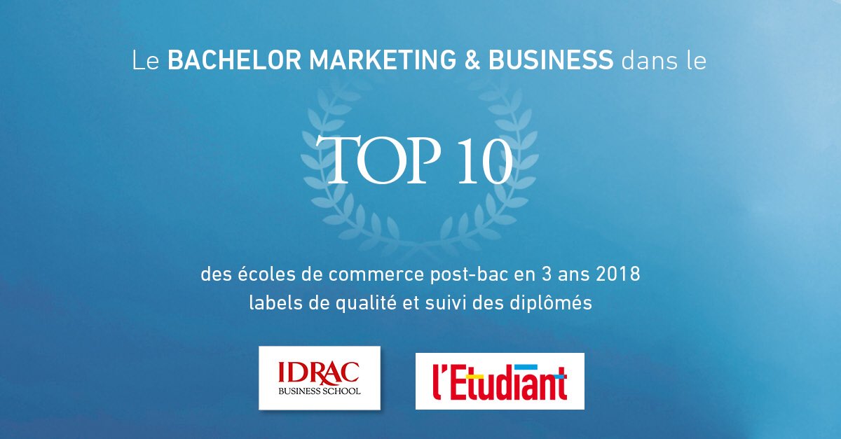 #classement c est la semaine #bachelor @idrac_lyon