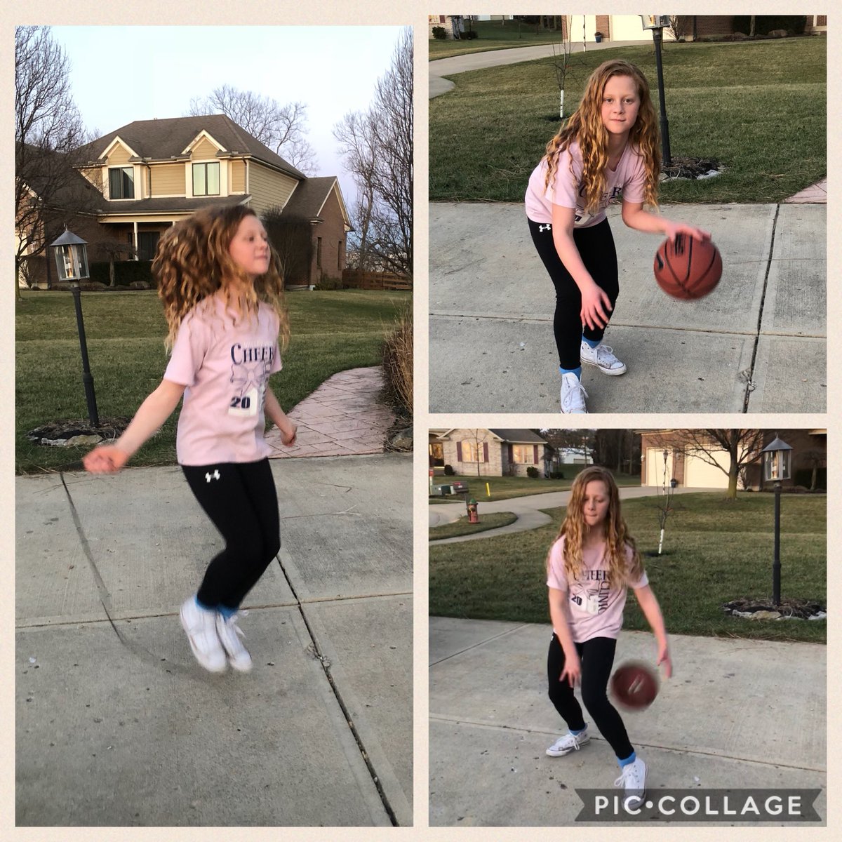 MarcySm1118's tweet photo. McKenna out practicing her ball handling and agility. So excited to be part of the Hoopstars family!! #homeworkcomplete #DLH2025 https://t.co/z3KqostPw1