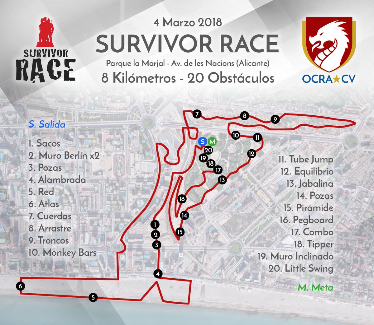 ocracv's tweet photo. Aquí tenéis el croquis de la próxima @SurvivorRace este domingo 4 de marzo en Alicante. #ocr #ocra #ocracv #alicante #croquis #obstaculos #carrera #carreradeobstaculos #racers #survivor #race #survivorrace #survivorracespain #survivorracealicante #survivorracealicante2018 https://t.co/r5Gc78rq2Q