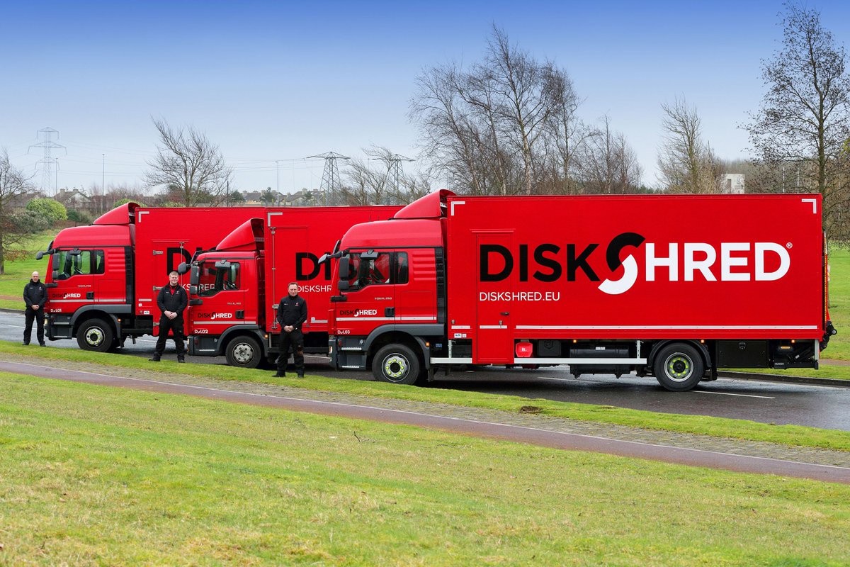 Did you know DiskShred's latest shredding truck provides shredding throughputs three times faster than the industry average for on-site hard drive destruction? Meet our state-of-the-art fleet. ow.ly/r5wE30inhtq
