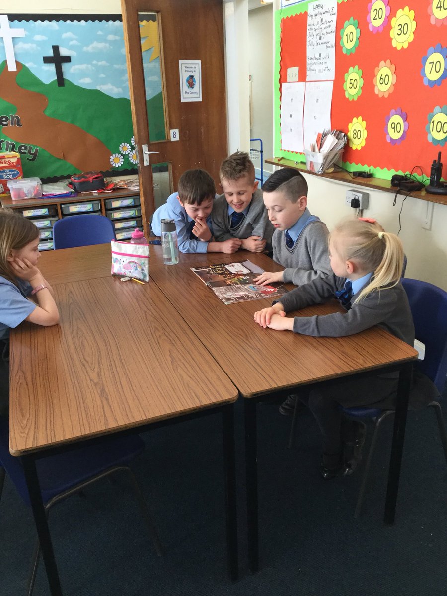StJosephsERC's tweet photo. P3 are enjoying their story time with P7 #WBD #letsshareastory https://t.co/5Qz3TcgIF4
