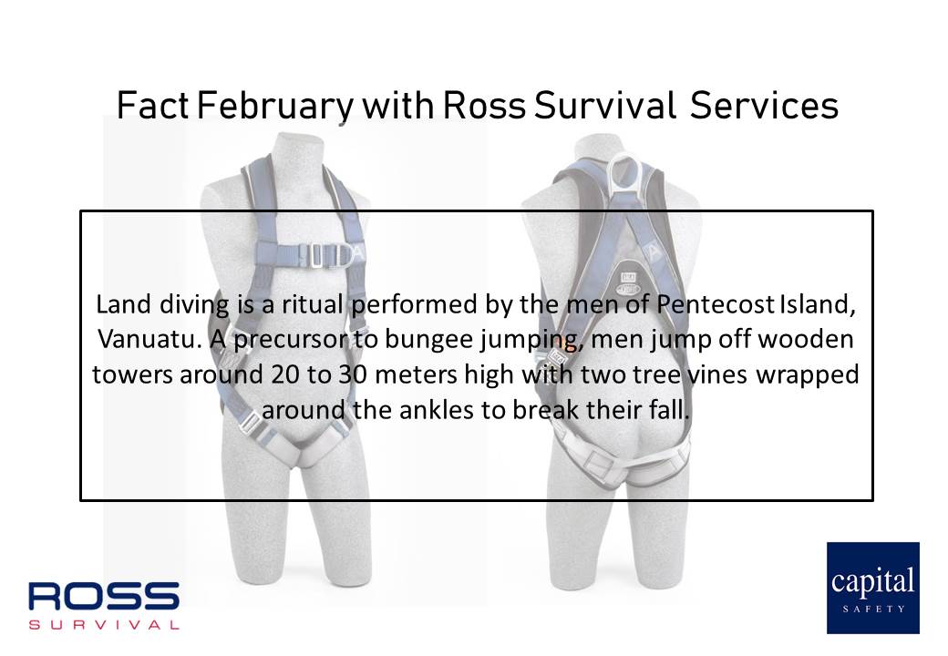 RossSurvival's tweet photo. Day 19 of Fact February. Thankfully, we have come a long way in the development of fall arrest equipment and recognise the benefits they correct solution brings both safety and comfort-wise when working at height. #safety #fallarrest https://t.co/YeBWCO4xyg