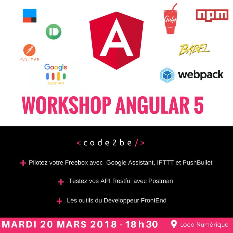 code2_be's tweet photo. Vous êtes Dév Front ? Venez découvrir et comprendre tous les outils de votre écosystème  le 20 Mars lors de la soirée Code2BE. 
Inscription : https://t.co/BQZlnecJQz https://t.co/wpeXuI19JL