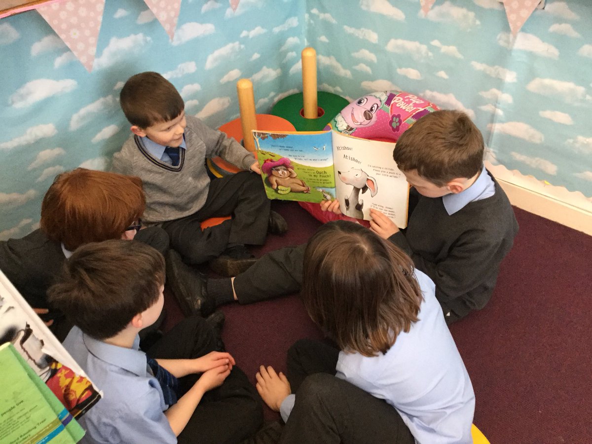 StJosephsERC's tweet photo. P3 on the edge of their seats during their #letsshareastory session with p7 https://t.co/nasXJCyTcn