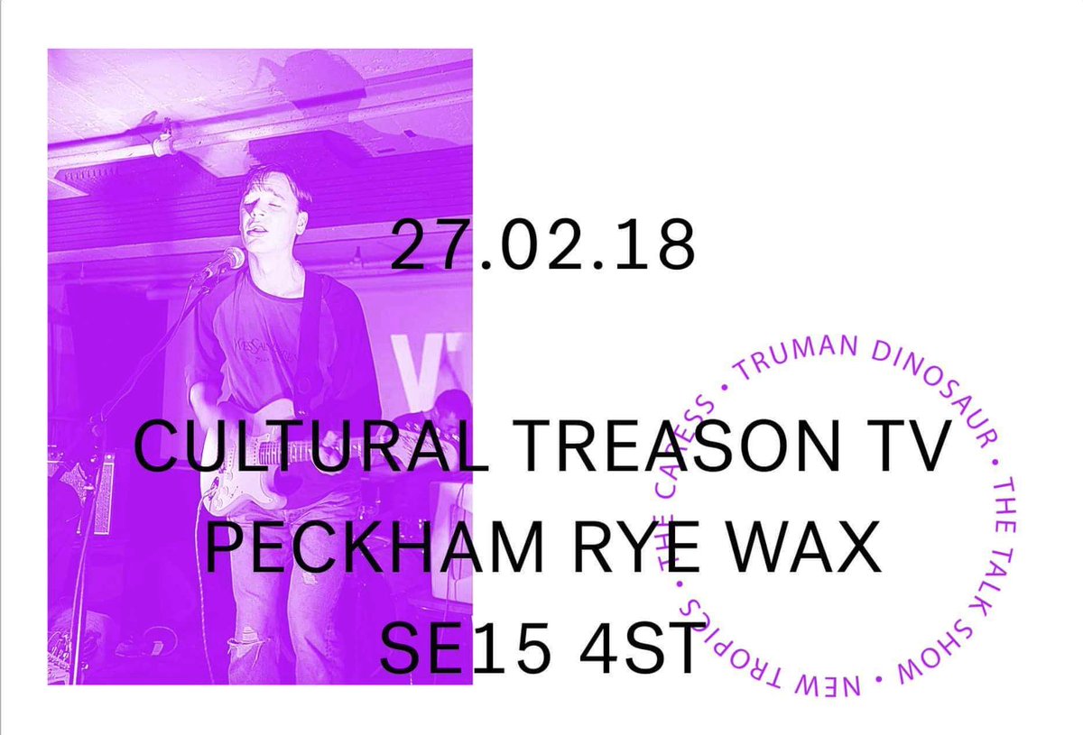 TONIGHT

FREE ONE AT <a href="/Ryewax/">Rye Wax</a>, PECKHAM

SUPPORTING THE TALK SHOW

SSSEE YOU THERE X