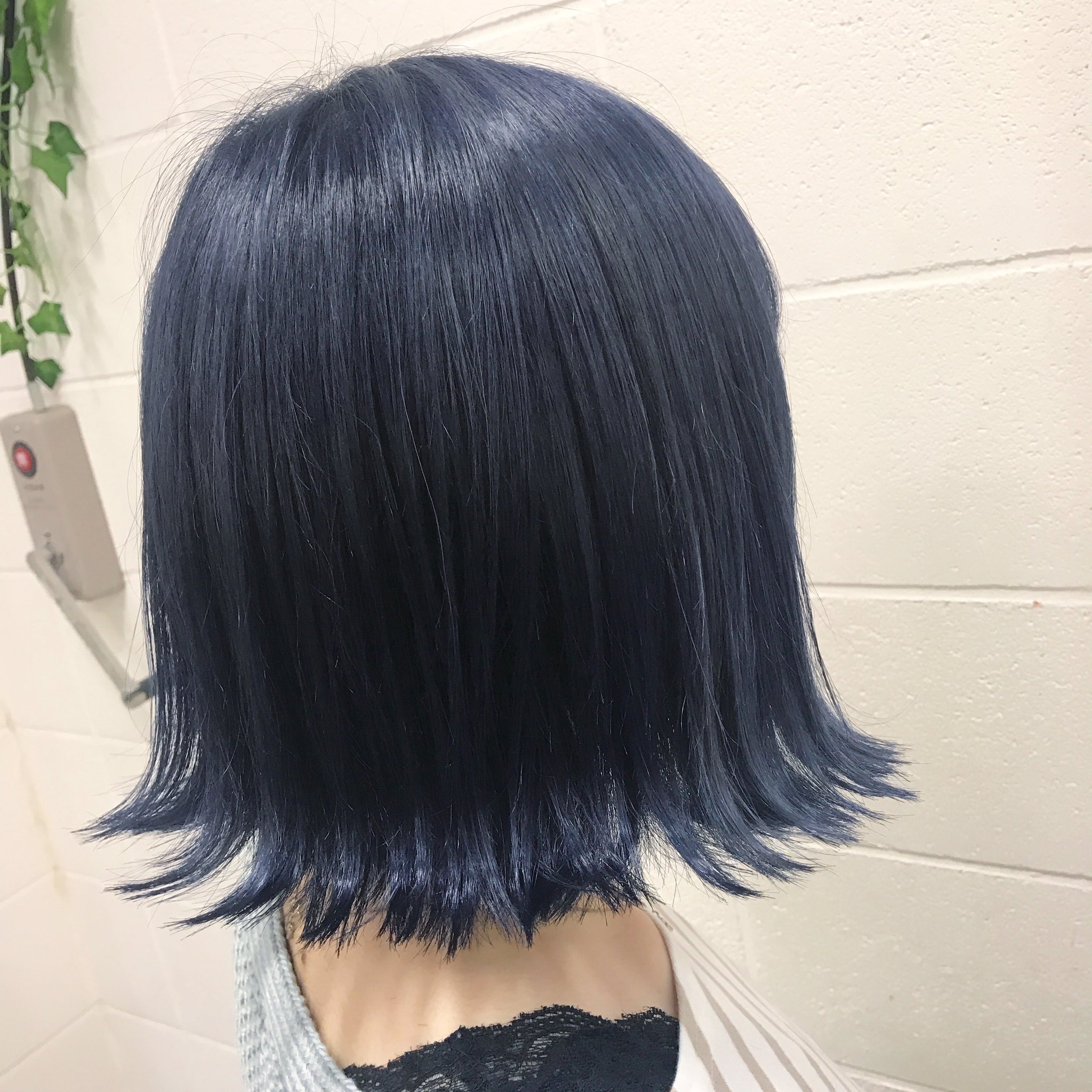 shinya 派手髪 ダブルカラー インナーカラー on Twitter "ネイビーブルーカラー♡ ブリーチ後に