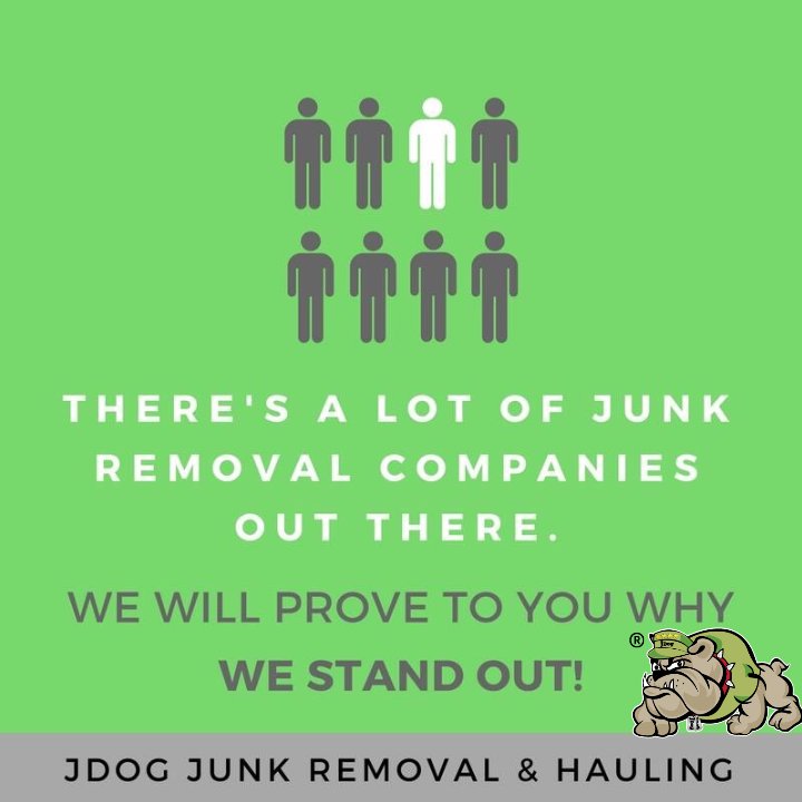 JDogAtlanta's tweet photo. JDog is Veteran Owned and Operated. We stand out among our competitors. Call us today for a free quote.  844-GET-JDOG #jdog #junkremoval #844getjdog #recycle #reduce #reuse #atlanta #lowcountry https://t.co/mj0VQ01qU8
