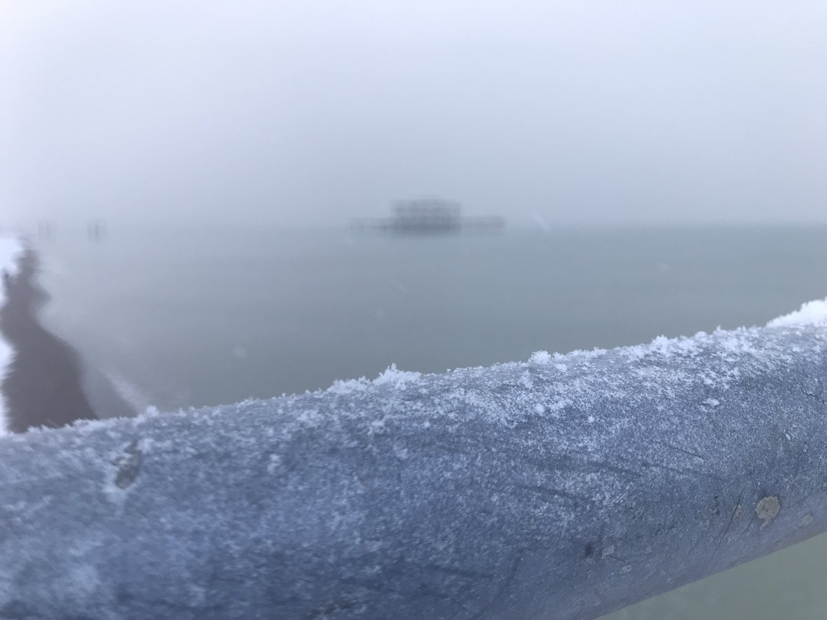 Brighton looking amazing in the snow today! ❄🌨😍