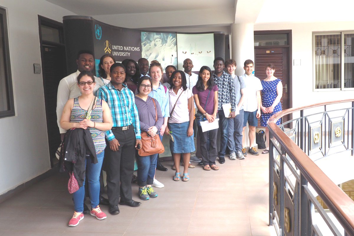 UNUINRA's tweet photo. @UNUINRA was happy to receive the team from @McMasterU in collaboration with @UNUINWEH for the #waterwithoutborders project. https://t.co/qE6A0jnDUo