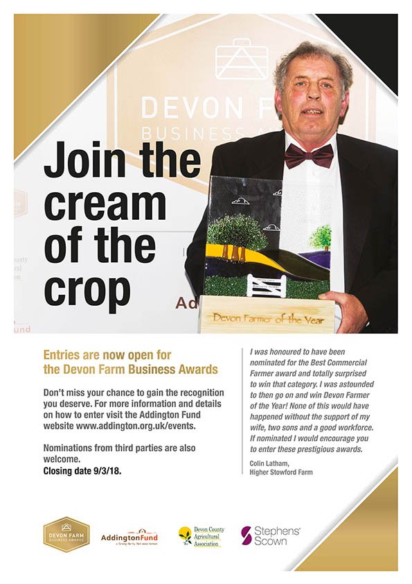 DFBAwards's tweet photo. Do you know the next #Devon #Farmer of the Year? Enter or nominate #DFBA18 https://t.co/YMSWA7ko7A
@AddingtonFund @DevonCountyShow @StephensScown https://t.co/YWiDxeGSBN