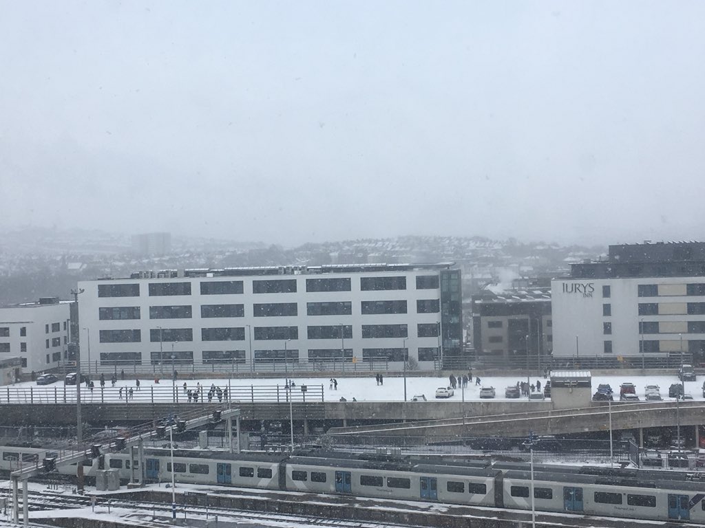 thewestiebn1's tweet photo. Could this be the start of Brighton’s biggest snowball fight? 10 has grown to 30 in the last half hour #carpark #snowballfight #schoolsout https://t.co/zRtMBaptf9