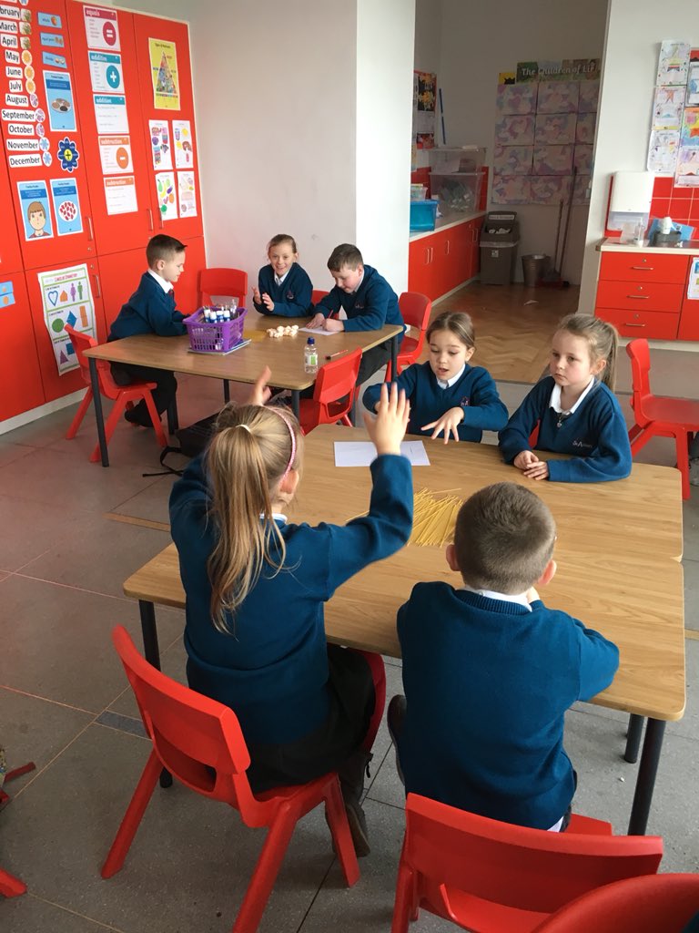 MrsStedmond2nd's tweet image. We are working as civil engineers today for #engweek . Our task today is to build the tallest structure we can using only marshmallows and spaghetti. We are in the process stage of our structure! @SaintAidansPS @EngineerIreland