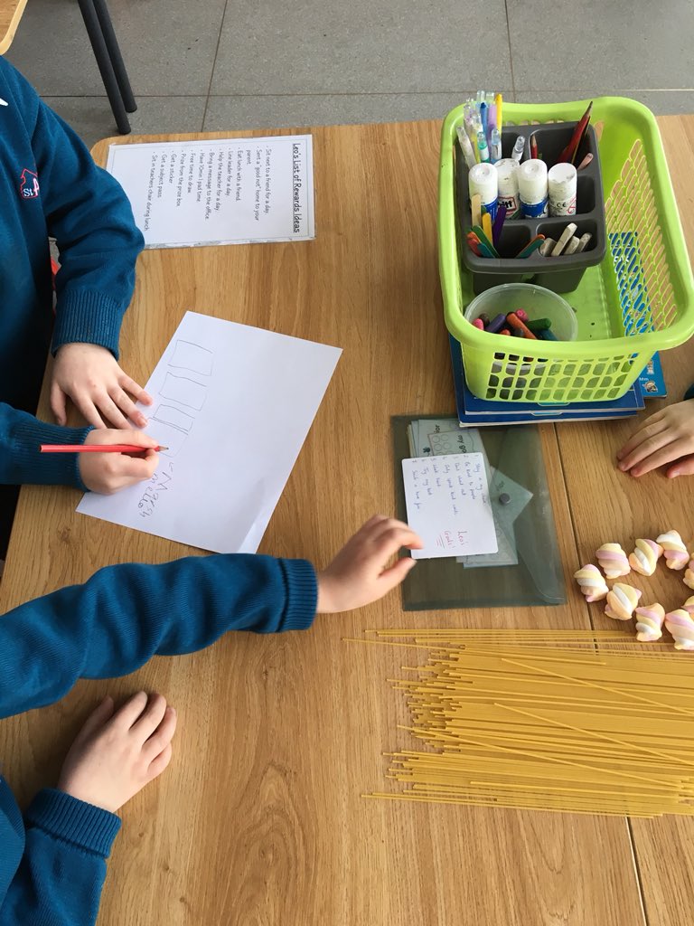 MrsStedmond2nd's tweet image. We are working as civil engineers today for #engweek . Our task today is to build the tallest structure we can using only marshmallows and spaghetti. We are in the process stage of our structure! @SaintAidansPS @EngineerIreland