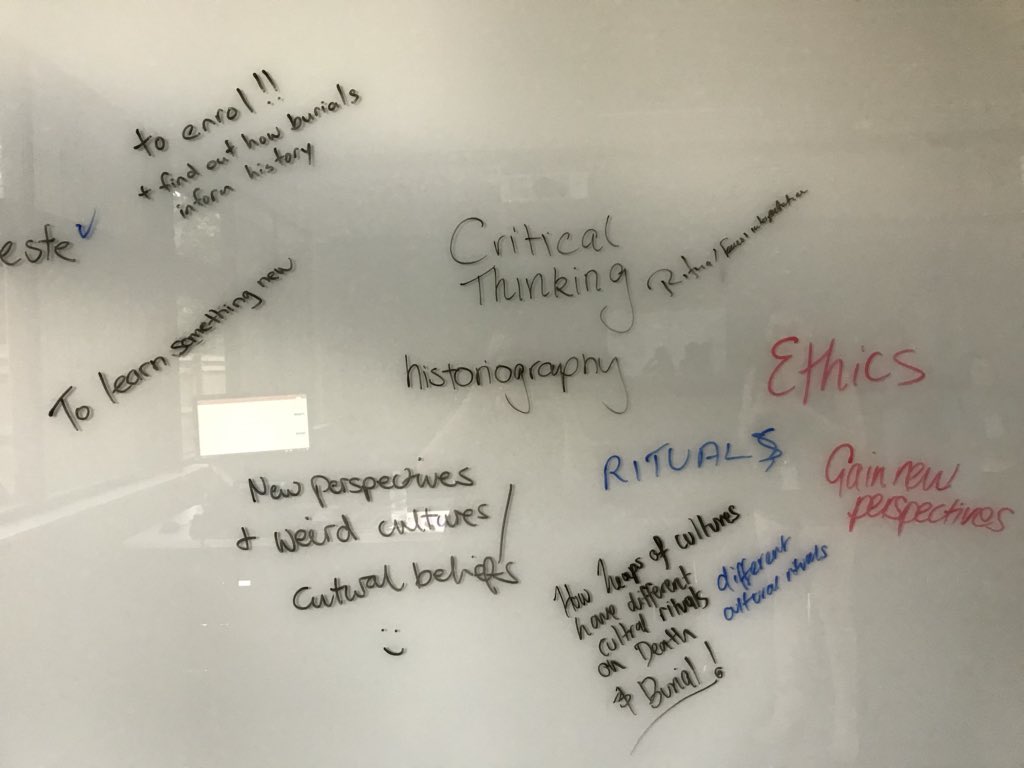 RKP_Industries's tweet photo. And these awesome students from #AHIS291 #Archaeology of #Death and #Burial #TutorialTwo @Macquarie_Uni backed up with some fantastic discussions and contributions about their learning goals and aspirations for the session... Bring it on! #studentsaspartners #creatingcurriculum https://t.co/fulMwlZOs7
