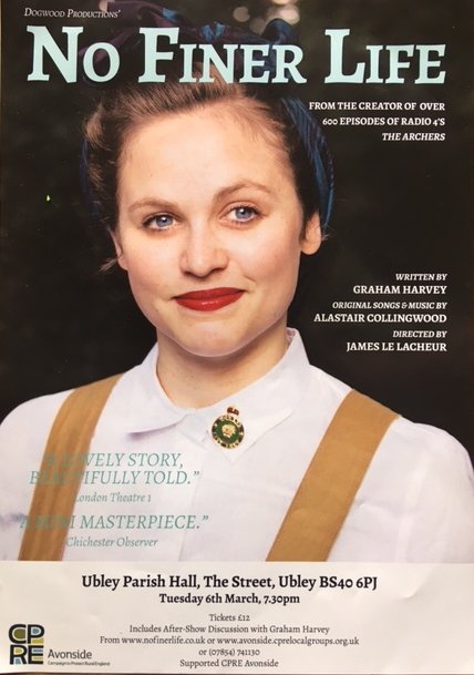 CPREAvonBristol's tweet photo. We're looking forward to performance of @nofinerlife near #Bristol #Bath 1 week today in beautiful @MendipHillsAONB #Ubley. Brilliant reviews. Post show Q&amp;A with @BBCTheArchers #GrahamHarvey #sustainablefarming. Book here https://t.co/wEBmtX2jSM   @SusFoodTrust https://t.co/J8NVTkDXb7