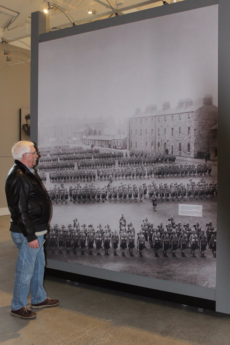RichBarracks's tweet photo. Honoured to welcome Stephen Kennedy & his cousin David Monks. Stephen’s Grandfather, Thomas, was a drummer in the 91st Argyll & Sutherland Highlanders & trained @RichBarracks prior to being posted to South Africa to fight in the Boer War in 1898.
#lostchapters @ArgyllsMuseum https://t.co/MYElupp4bR