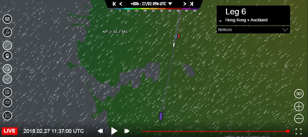 PAvBoesschoten's tweet photo. Only a few nm to the finish in Auckland. Screaming to the online tracker is allowed... Go go go @teamAkzoNobel #VolvoOceanRace https://t.co/E1KjkQLh9f