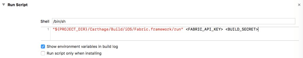 jluderschmidt's tweet photo. Use Crashlytics with Carthage https://t.co/YtmHxErmjX https://t.co/ycMeG6rSov