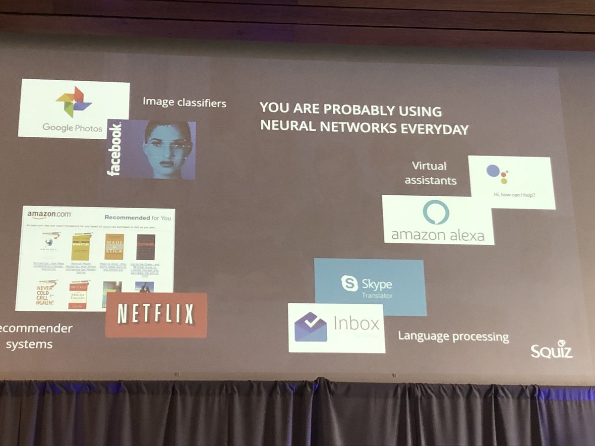 si_watson's tweet photo. The AI hat is on &amp; learning about neural networks - fascinating stuff from @squizuk. #DTScot @digitfyi https://t.co/4U3st9yLBo