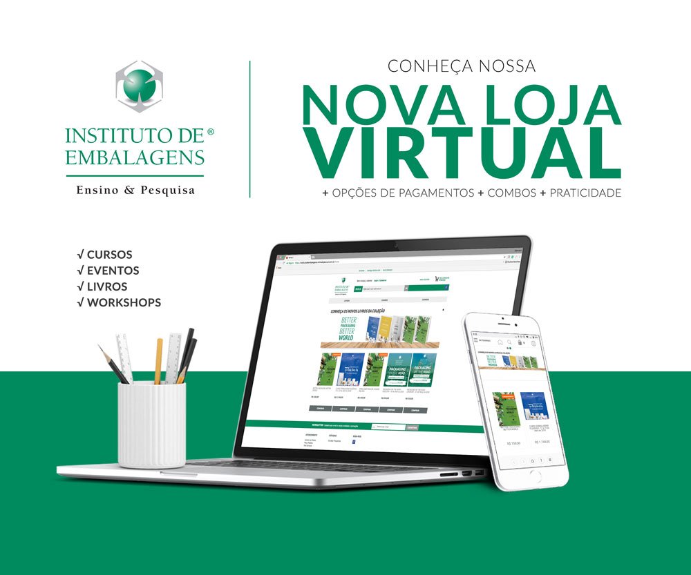 ClubeEmbalagem's tweet photo. A loja virtual do Instituto de Embalagens foi reformulada para modernizar a plataforma de vendas e facilitar a compra de cursos, eventos e livros. O cliente tem a sua disposição várias formas de pagamento, como boleto, cartão de débito e crédito.  https://t.co/Dck6zmK474 https://t.co/Szb9CH7eYg