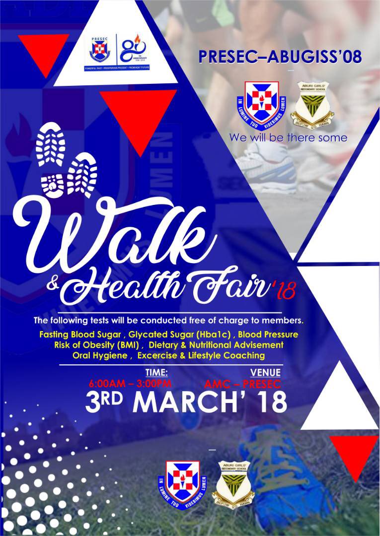 braa_nii's tweet photo. Do you know that walking helps maintain balance and coordination? Join us this Saturday for a healthy one
Come #walkwithpresec on Saturday @Odadee_Official @odade3_2008 https://t.co/cIVLkgFc14