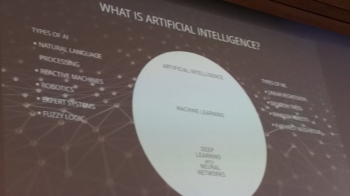 lizahoran's tweet photo. Josh Summa of @squizuk is doing an awesome job of demystifying #AI (machine learning, neural networks, etc.) at #dtscot. Usable info. https://t.co/CJtA0Pmgig