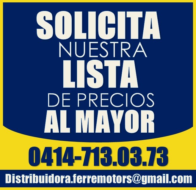 Ferremotor's tweet photo. #repuestos #mayor #aveo #corsa #spark #ford #mayorderepuestos #mayoristas #Talleres #Venezuela #Tachira #Lara #Barinas #Merida #Zulia #Aragua #Carabobo #Bolivar #Potuguesa https://t.co/Wb68uUInVl