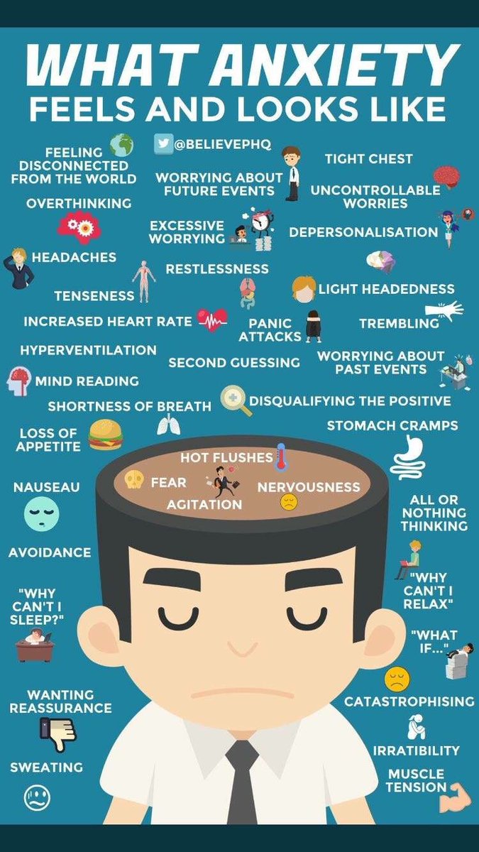 ArthurEllisMHF's tweet photo. Saw this and think it’s brilliant. It really outline the complexities of #anxiety.
It is really easy to google things and then put a label on it.
This is a real and debilitating illness.
#MentalHealthAwareness #mentalhealth #makeitseen https://t.co/jEA16GCioJ