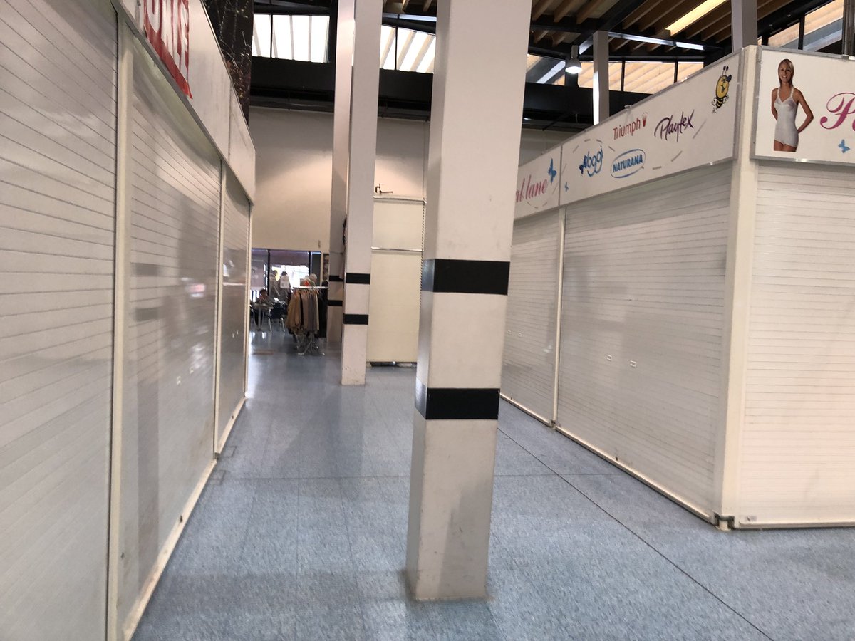 Wakefield Market looking very empty
