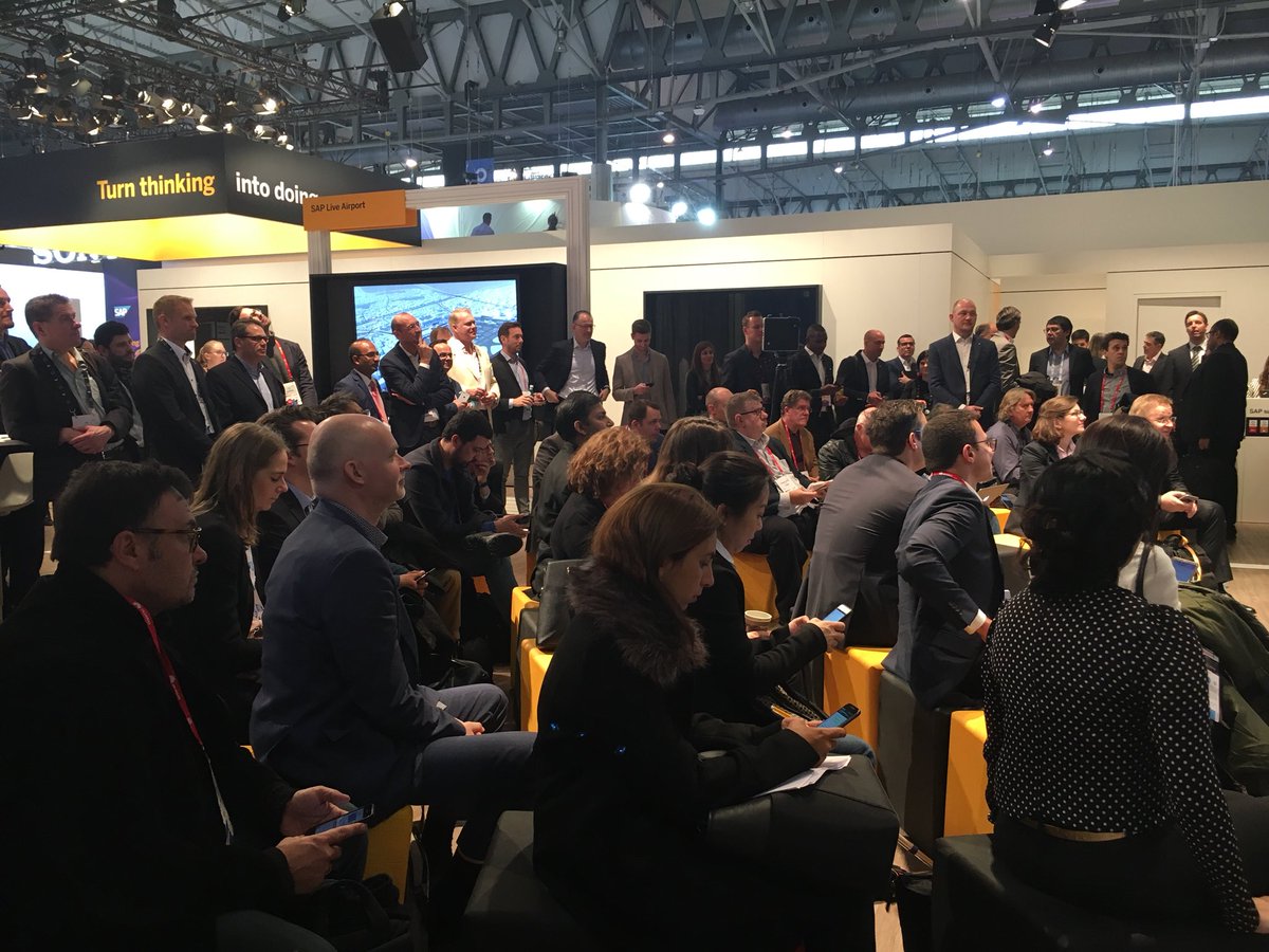 MastercardEU's tweet photo. @kiki_valle #Mastercardis talking about the importance of #IoT in the payment digital revolution at #MWC18 #MWLive during press conference with @SAP https://t.co/8ERp0j6tU6