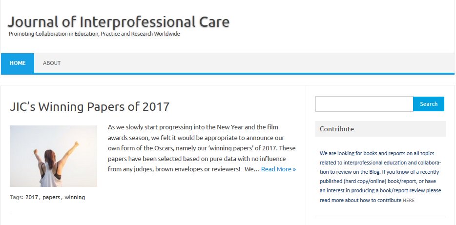 Journal of Interprofessional Care tweet media