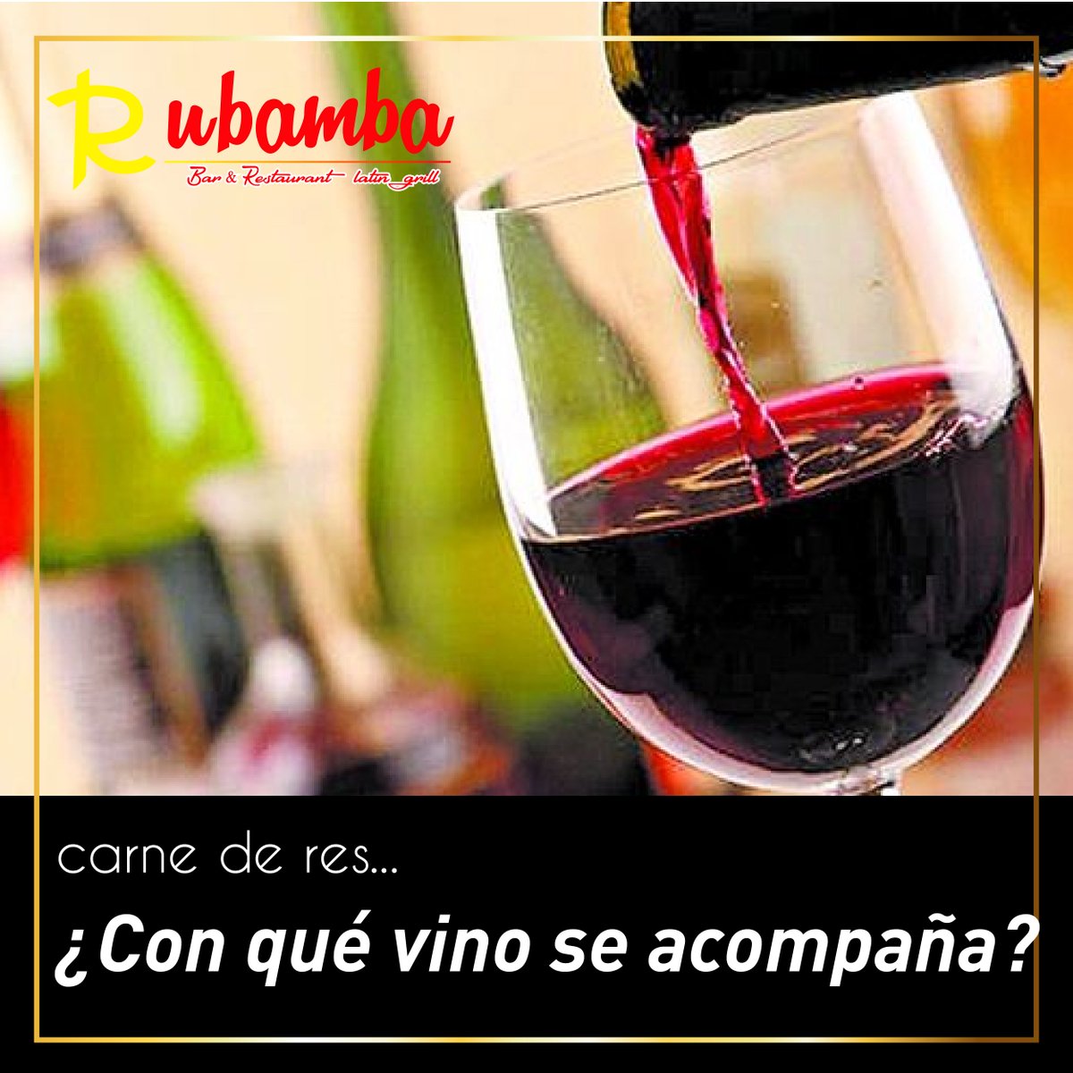 RubambaRestaura's tweet image. Exaltar el sabor de tu comida es importante, hoy te recomendamos, combinar la #CarneDeRes con #VinoTinto o rojos, livianos o de cuerpo, proporciona exquisito sabor y acción antioxidante en el organismo. Combina nuestro Corte Arrachera con un exquisito vino tinto y disfrutalo...