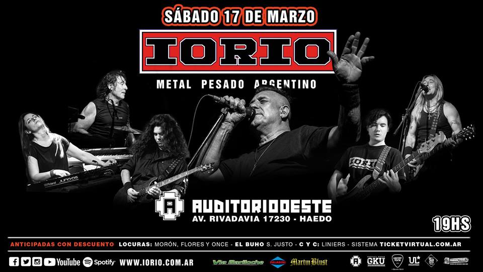 #AgendaVol1 
<a href="/Iorio_Ok/">Ricardo H. Iorio</a> llega al Oeste!
📆 17 de marzo 📌 <a href="/AuditorioOeste/">Auditorio Oeste</a>