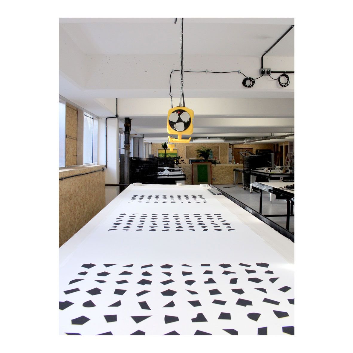 Print lengths for days on our 6 metre #fabric tables, if you join today you'll get a whole month of open access for free. Print in the pic is by graphic pattern guru <a href="/kangan_arora/">Kangan Arora</a>