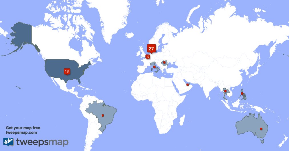 PETERHANSEN633's tweet photo. My followers live in 10 countries: Denmark(24%), USA(16%)... https://t.co/Ru4MgXQxlA Get your free map! https://t.co/1n2n38KU0U