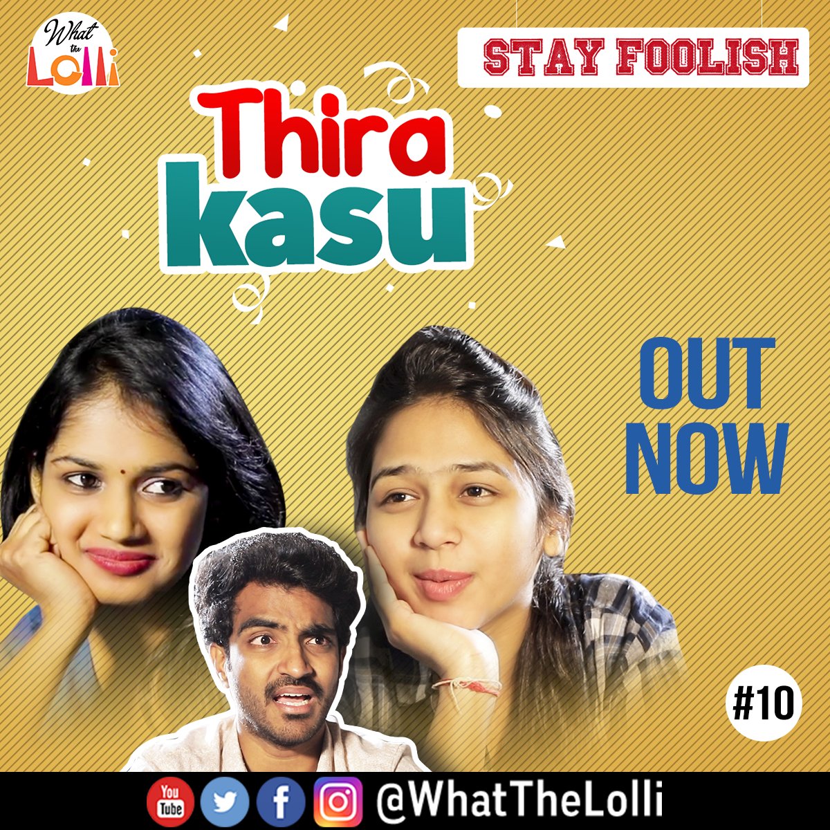 iDreamMedia's tweet photo. #StayFoolish latest episode #10 'Thira Kasu' in most funniest way!
Watch here: https://t.co/IfK2EqJxnA
@WhatTheLolli #ComedyWebSeries #Episode10 #ThiraKasu https://t.co/Rp0MIvPcKJ