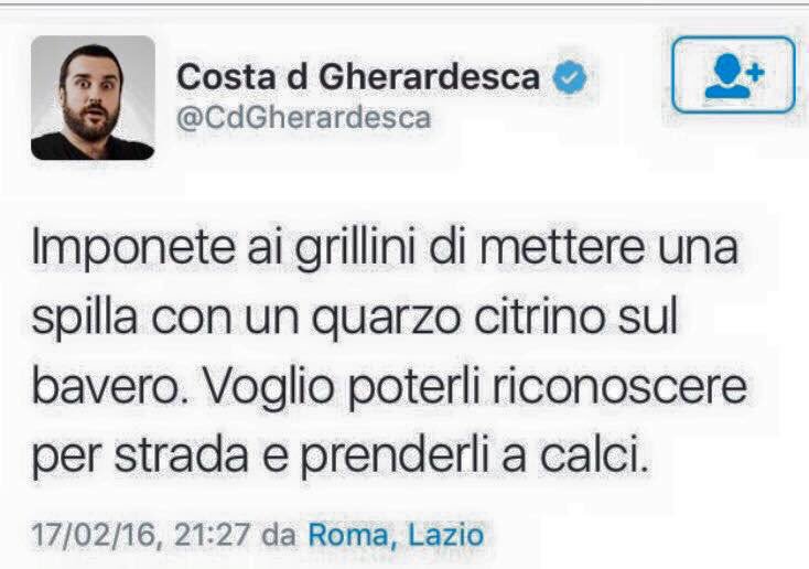 Quando la merda ha diritto di parola,guardate questo coglione cosa scriveva tempi fa