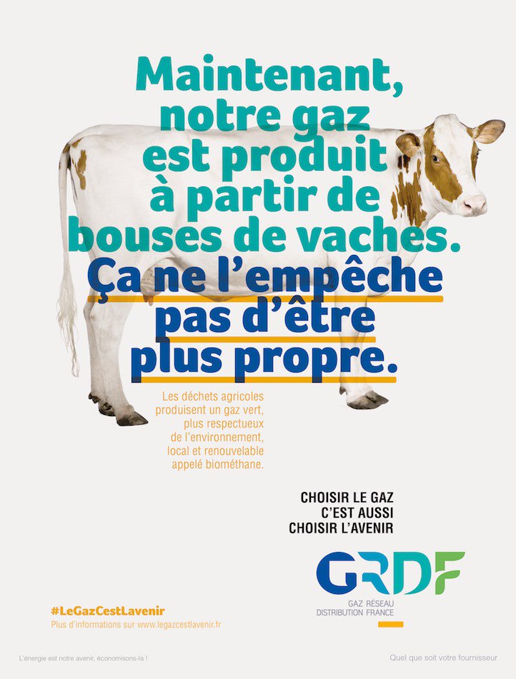 doucinot's tweet photo. Des visuels originaux pour @GRDF et sa campagne sur le gaz vert, local et 100% renouvelable à partir de déchets organiques. https://t.co/jNIDZ8HFQG