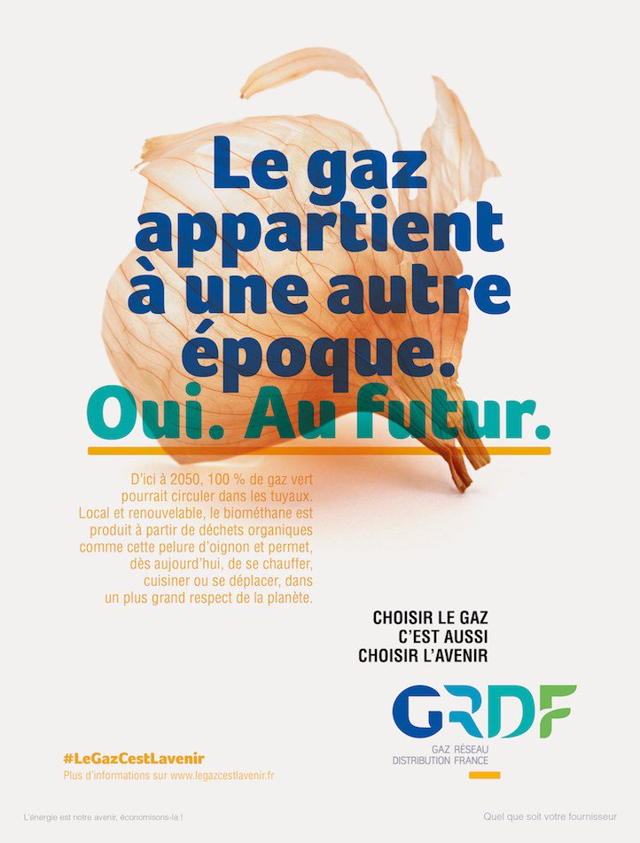 doucinot's tweet photo. Des visuels originaux pour @GRDF et sa campagne sur le gaz vert, local et 100% renouvelable à partir de déchets organiques. https://t.co/jNIDZ8HFQG
