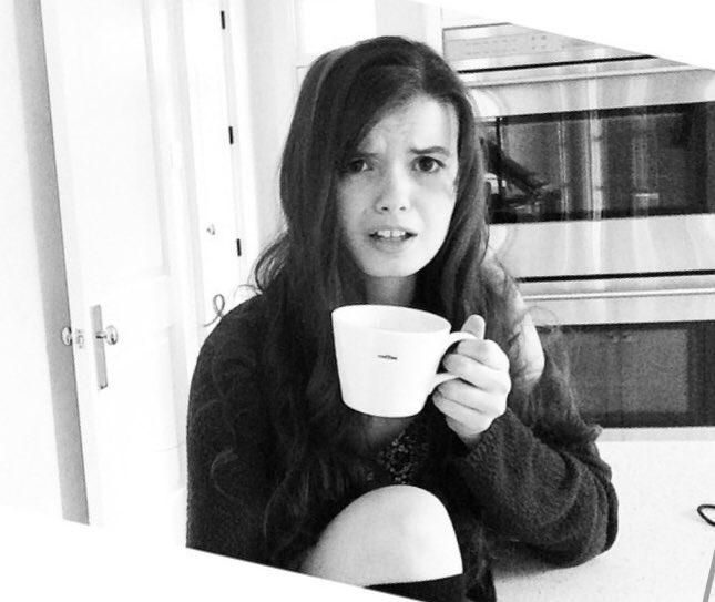BrookeMMadden's tweet photo. Sixteen-year-old Brooke and I are feelin’ each other this morning. #Coffee #Cahmedy #TechWeek https://t.co/CR0aRijm5F
