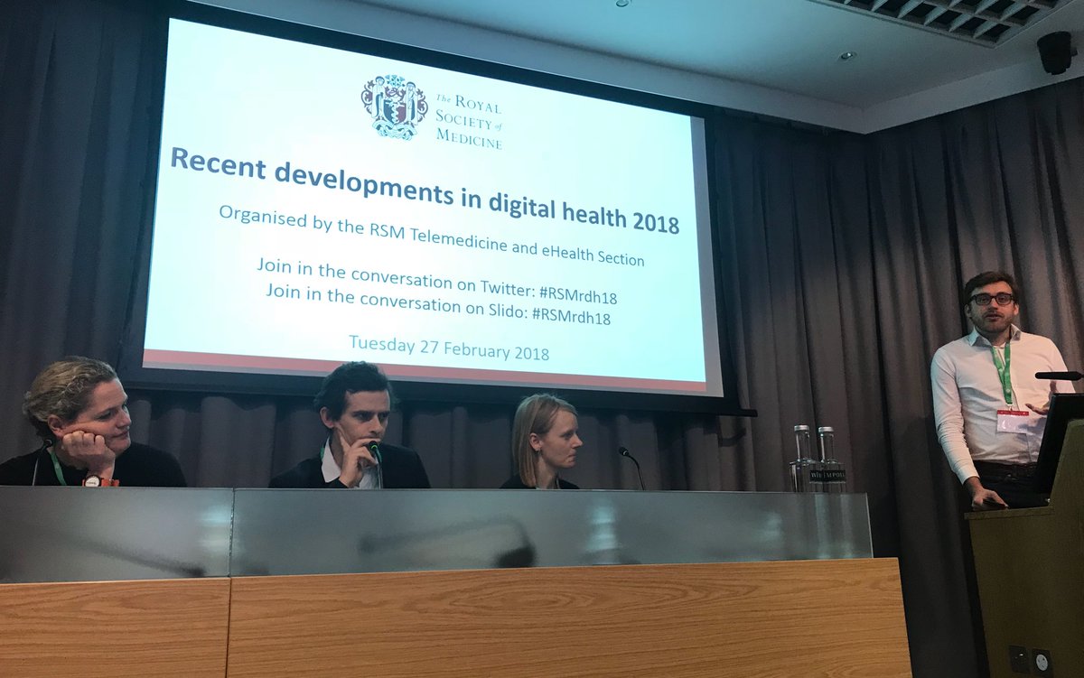 @NHSAccelerator @lauraisinlondon @twhicher @WeAreDrDoctor @Sleepio @wearebighealth @DrMattJE @HealthUnlocked - NHS Innovation Accelerator fellows #RSMrdh18 - what #Telemedicine #eHealth desperately needs are enthusiastic tech savvy innovators...