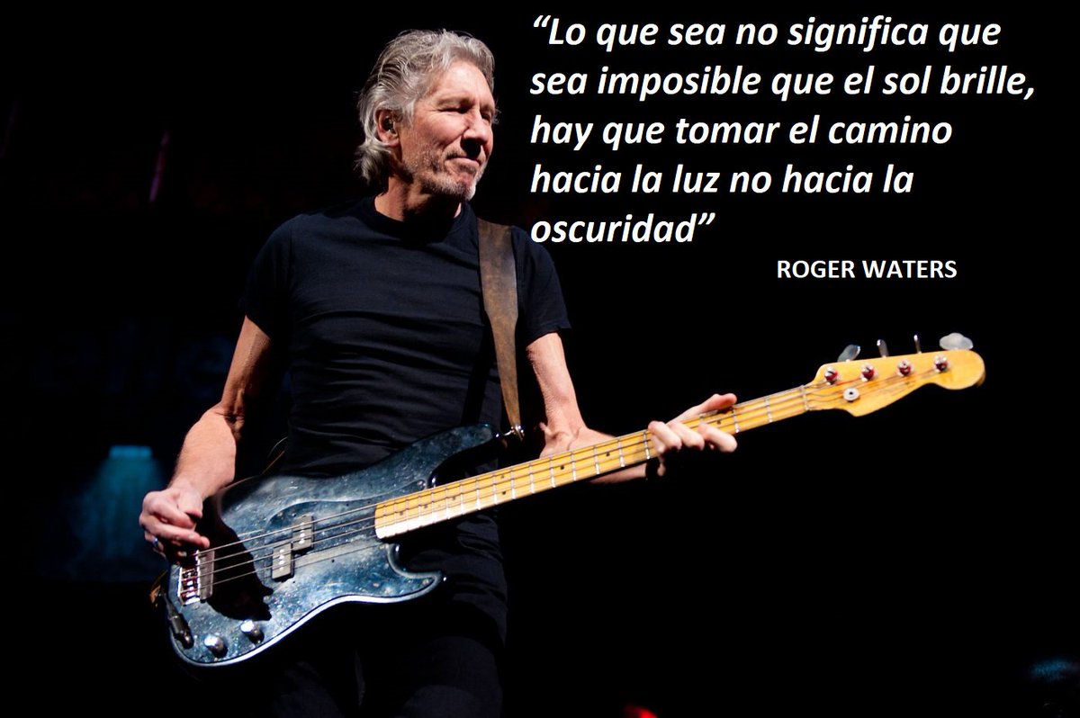 NicteLocutora's tweet photo. #FraseMix
#MixQuote
Roger Waters dijo: “Lo que sea no significa que sea imposible que el sol brille, hay que tomar el camino hacia la luz no hacia la oscuridad” https://t.co/njlgxABLPP