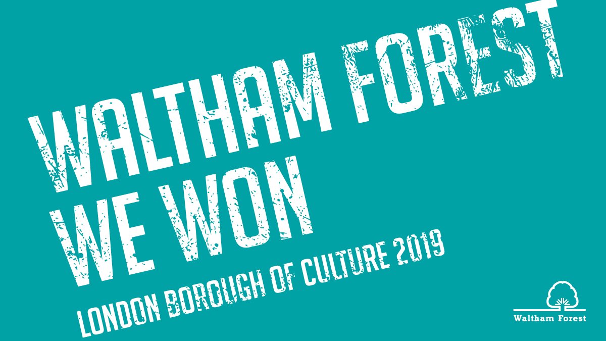 HUGE Congratulations to <a href="/wfcouncil/">Waltham Forest Council</a> and @WFculture19, for winning the Borough of Culture 2019 title. We're proud to have you as our client.