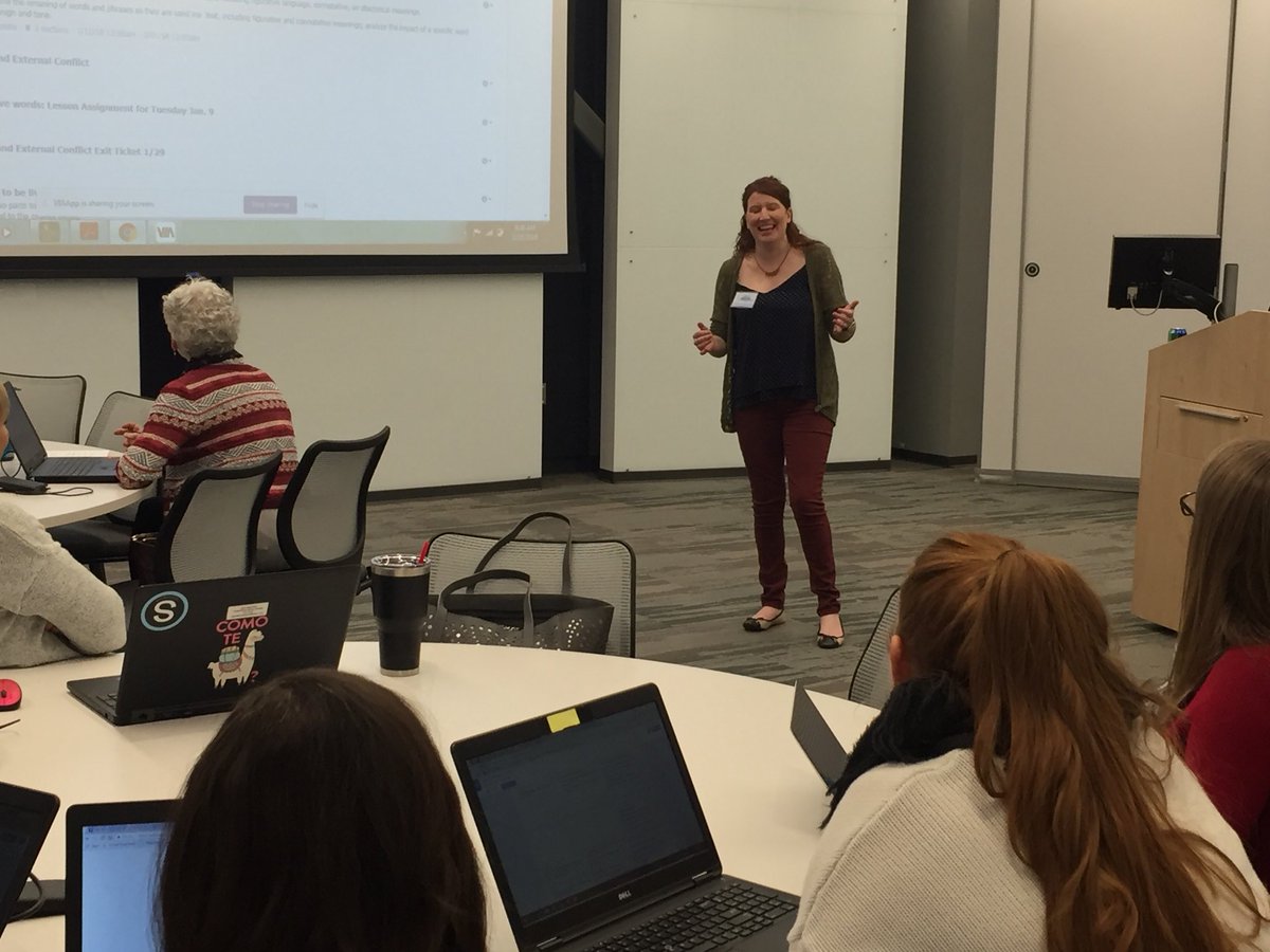 jilldrice's tweet photo. Day 2 of #connectmw and we are learning edcamp style! So many people sharing their awesome! @schoology #r7c2l #bettertogether 🙌🏻🙌🏻🙌🏻 https://t.co/lG6nkkESfj